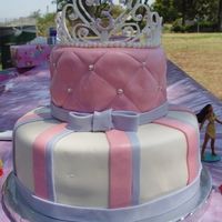 Kairi's 3 Yo Birthday Cake My first tiara cake, was much simpler than I thought it would be. Had a lot of fun with it. 10 inch choc, 6 inch white both with...