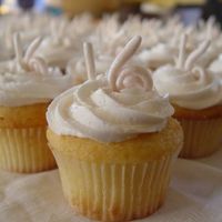 White Sweet 16 72 cupcakes for my friend's daughter, who had a "white" party, though the fondant, sprinkles and the birthday girl's...