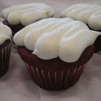 Red Velvet Cupcakes Red Velvet cupcakes with cream cheese frosting.
