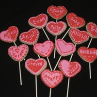 Dscf1055.jpg sugar cream cheese valentine cookies with flavored run sugar glaze.