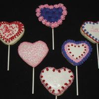 Buttercream Cut Outs I made these cookies for my daughters preschool class for a Valentine's party. No way will they appreciate the time spent, but I'...