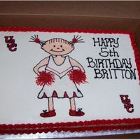 Usc Cheerleader Cake 