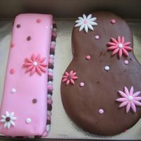 18Th Birthday Cake My moist Vanilla Cake recipe w/ Chocolate ganache buttercream filled with Chocolate Moose. The "1" covered in pink fondant and...