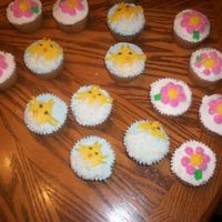 Chicks And Flowers These cupcakes were made for Easter..... I really thought the flowers were pretty.