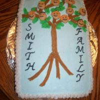 Family Tree Cake Idea came from Wilton, and made together with friend.