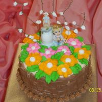 Rain's Baptism Cake i made ten of these for the godparents of my daughter, rain when she was baptized.