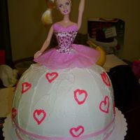 Barbie Birthday Cake Hello and thanks ya'll for viewing my pic! This is a chocolate cake all iced in buttercream. Took along time to do, but it was okay...