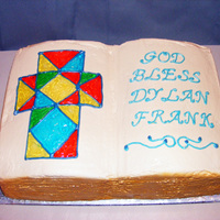 Bible For Christening This is for my nephew's christening today. I had planning to cut all the design and text with my cricut, but it wasn't working...