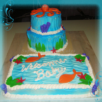 Under The Sea Did this baby shower cake to help out a fellow decorator who had needed some help. All fondant decorations. Thanks for looking!!!