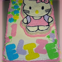 Kitty Cake Made this for a little girl turning 1. Thanks for looking.