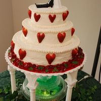 St. Patrick's Day Wedding Cake This is my first wedding cake or teir cake I have done. I did it for a friends St. Patrick's Day wedding. It is cheese cake with a...