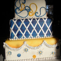 Blue And Gold Wedding I was inspired by braun for this one.