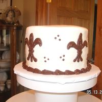 Foster Wedding Cake This is the 6-inch the bride wanted for their cake cutting pictures.