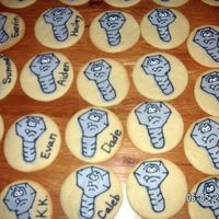 Lugnut Cookies I made these for my son's end of the year t-ball picnic. Their team was the Lugnuts!