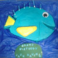 Dory For Jack I made this cake for my son's 3rd birthday he loved it so much the blue icing went down very well