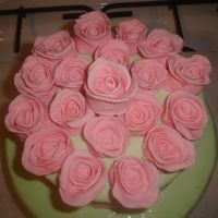 Flowers i made this cake for my daughters baptism
