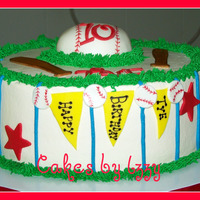 Tye's Baseball Cake another baseball cake! they seem to be very popular this time of year. butter cake with cream cheese added to the batter. oreo cookie...