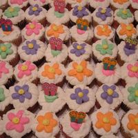 Cupcakes these were done for my cousins end of chemo party. shes 7 and had a big Hawaiian party.