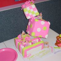 The Big One... Fondant covered with fondant figures. BC smash cake.