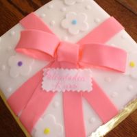 Pastel De Fondant Forma Caja Regalo Otra vista del pastel que hice el fin de semana