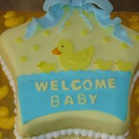 Welcome Baby 2 Fondant and Buttercream