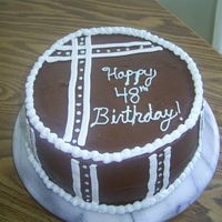 Daves Birthday the design is inspired by a cake i saw on this site. I was stuck for a masculine cake idea but as usual i found it on here. Chocolate cake...