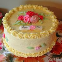 College Graduation Cake I made this cake for my cousin's graduation from Illinois State University. It was a three-layer butter cake with lemon curd and...