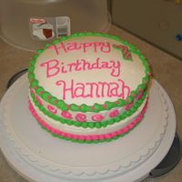 1St Birthday Cake This was just a simple cake for my niece's 1st birthday. This was for her "friend" party. Not the actual big celebreation.