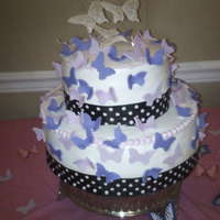 Butterfly Baby Shower Baby shower cake with butterfly theme