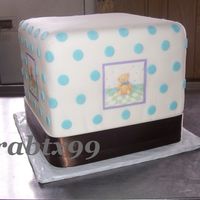 Baby Shower Cube Cake de 10"x10"x10". Cubo para un Baby shower