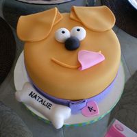 Puppy Face Birthday Cake I made this cake for my 4-year-old niece, Natalie, who requested a birthday cake that looked like my dog. I'm proud of the cake .. but...