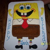 Spongebob Cake I did this for a friend's child!