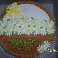 Basket Of Daisies Done for a bridal shower with a daisy theme.