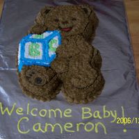 Bear Baby Shower Cake Made for my niece's baby shower. The shower theme was teddy bears so I thought this was perfect. Chocolate cake with BC icing.