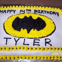 Batman Cake Had little time to devote to this cake and it certainly shows. Thanks to Melony1976 for the inspiration, although my cake in no way looks...
