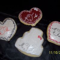 Bridal Shower Cookies These cookies were for a friend's bridal shower today. I am thinking of doing these to sell. This was kind of a trial. They are very...