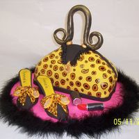 Leopard Print Purse Cake 
