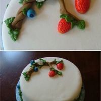 Delightful Berries A strawberry cake covered in mmf. All berries are made of mmf and details are done in bc. Used petal dust on some berries. A very...