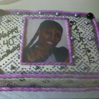 Purple Rope Dot Cake 