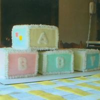 Baby Shower Blocks This is the first and only cake that I have done for a party other than my kid's birthdays! It was done pre-cc so I didn't have...