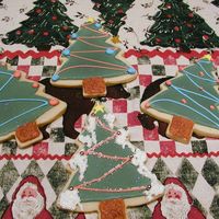 Christmas Cookies Sugar cookies, iced in RI