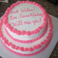 100_3814.jpg cake for pastor and his family leaving our church; all buttercream