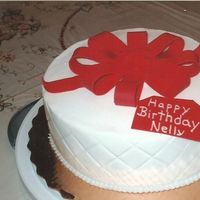 Ribbon Cake I DID THIS FOR A FRIEND OF MINE FOR HER BIRTHDAY!