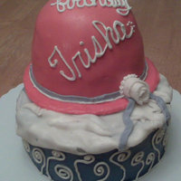 Hat Box W/ Hat Hat box and hat both cake with fondant covering.