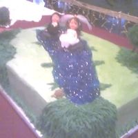 Up The River! This grooms cake was done in honor of the grooms late grandfather. They would always go to the river together - so this is how he made he&#...