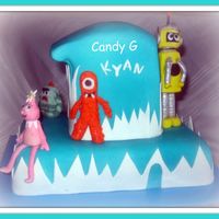 Gabba rice krispy, fondant figures. TFL.