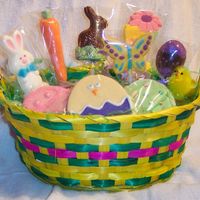 Easter Basket NFSC and molded chocolate candy