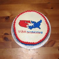 My Very First Cake-2-25-2006 I know this cake tastes delicious. I am not that awful at getting a good taste in my cakes. However, this is my very first decoration...