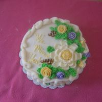 Exotic Flowers Cake This cake has the ribbon roses and lotuses I have been talking about in my post re: work. The cake itself is white from scratch Puerto...