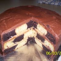 Chocolate And Peanutbutter Checkerboard Cake This was my first attempt at making a checkerboard cake. I think my batter was too thin so I did not get perfect squares. The dark squares...